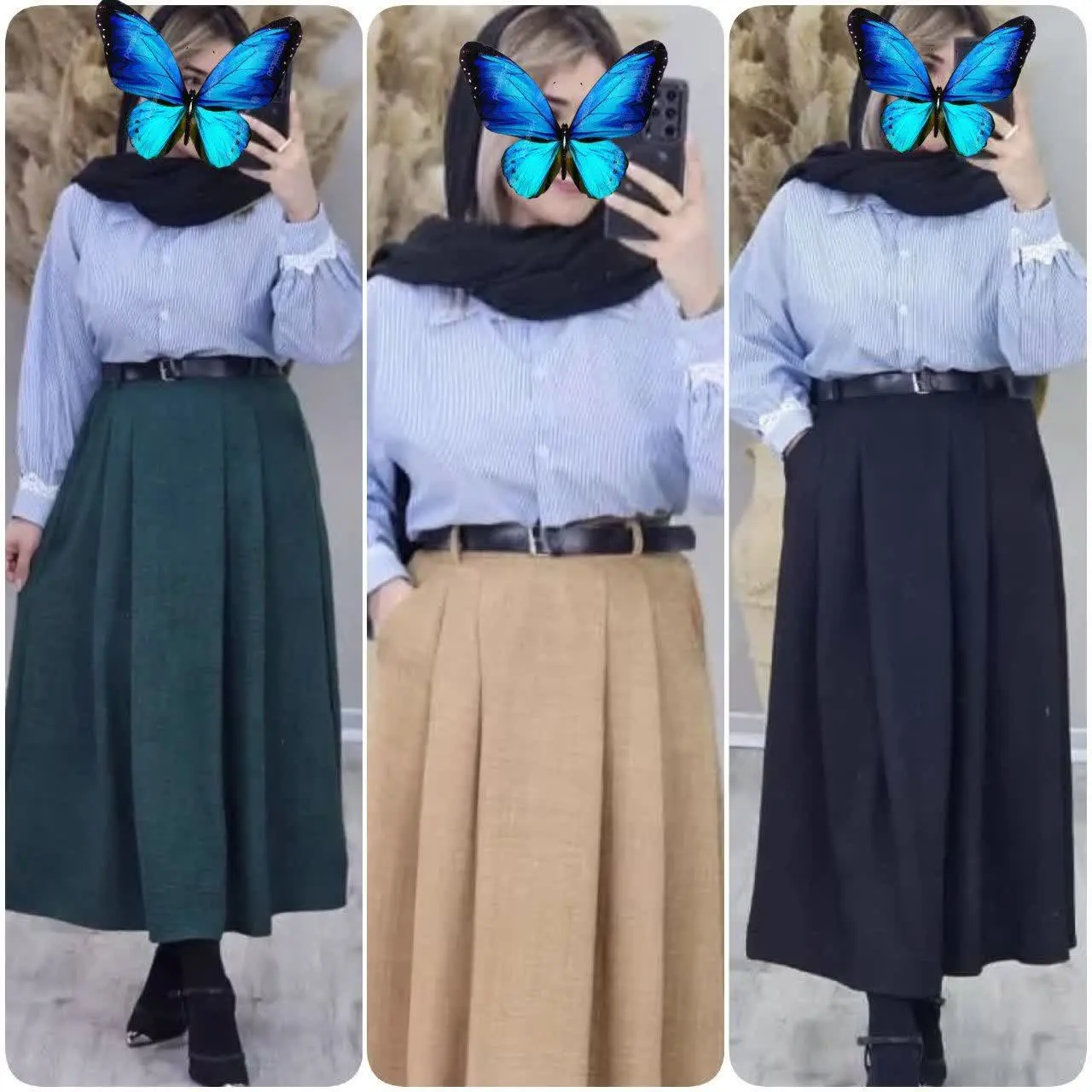 شومیز و دامن عیدانه مدل پرطرفدار ابریشم
