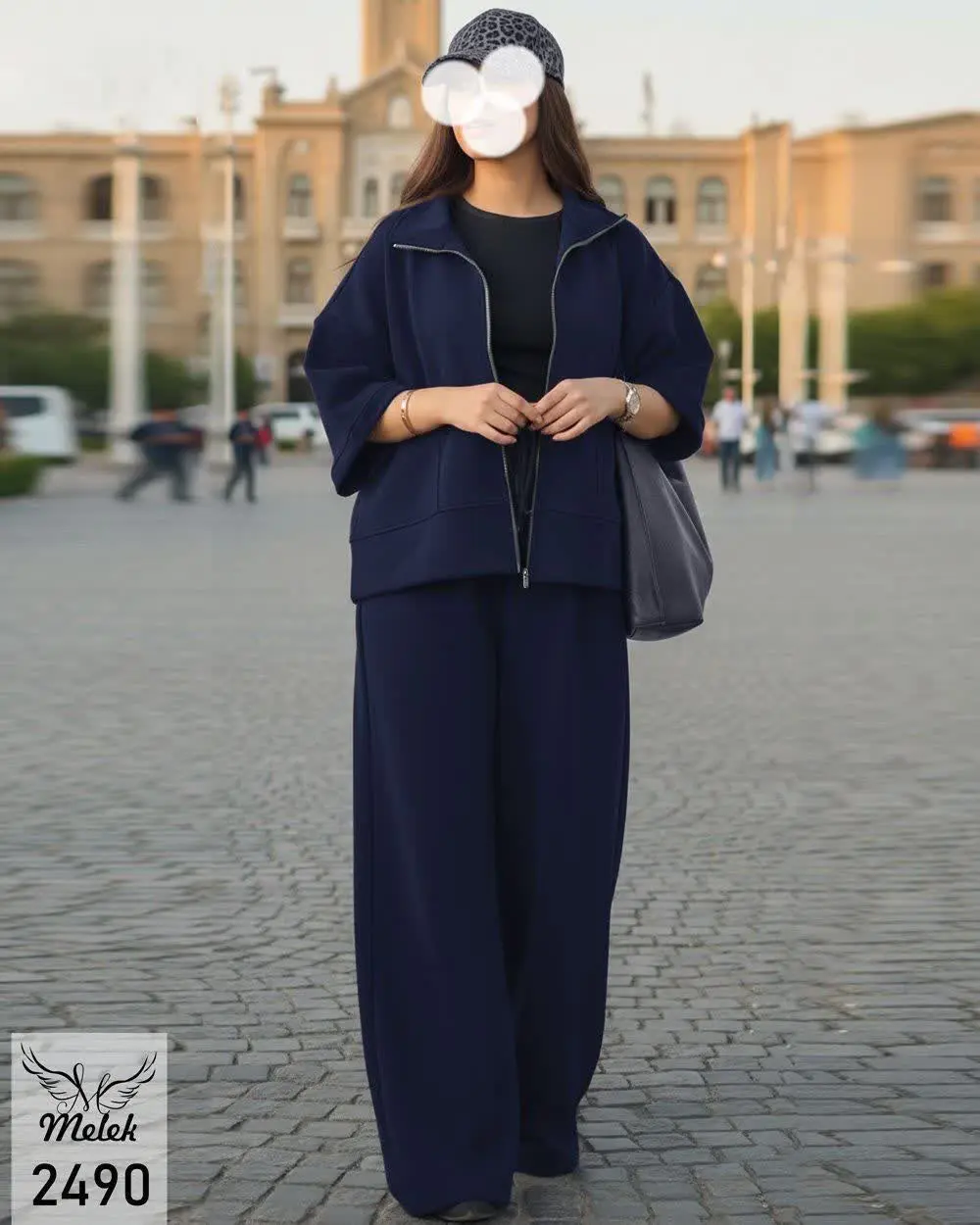 ست سوشرت جلوزیپ و شلوار بگ...