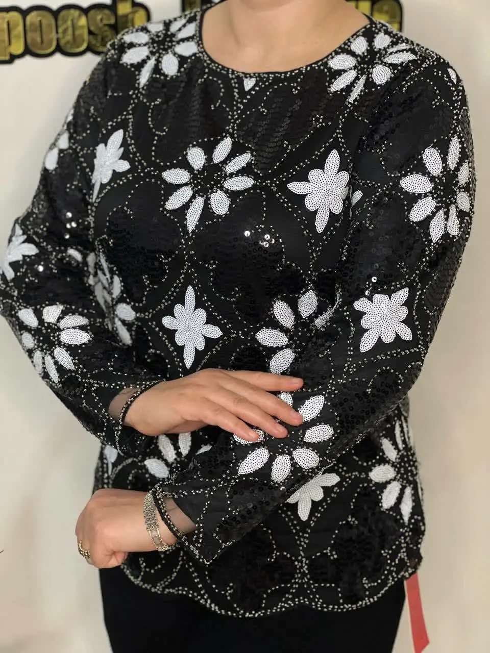 شومیز‌های پولکی مجلسی پشت و رو کارشده
