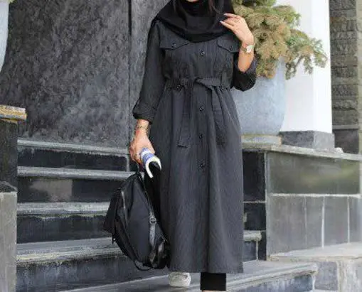 🌹مانتو دیپلمات - ترکیبی
