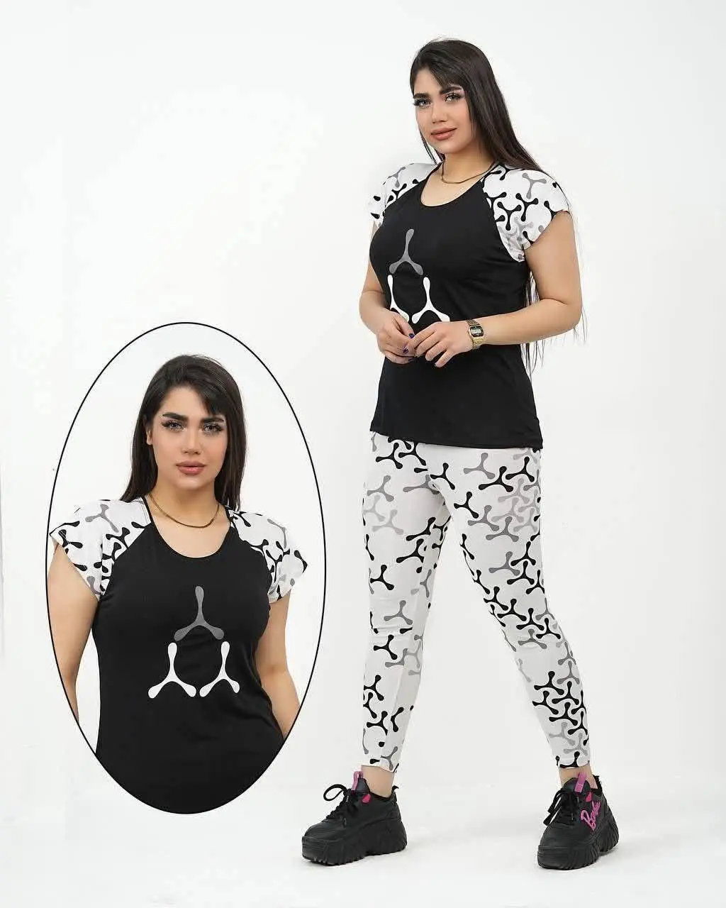 🖋نام: ست تیشرت شلوار طرح اسپینر
