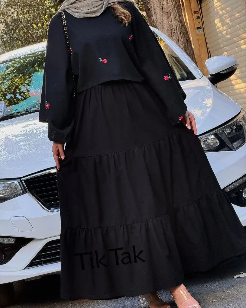 ست دو تکه کراپ دامن 
