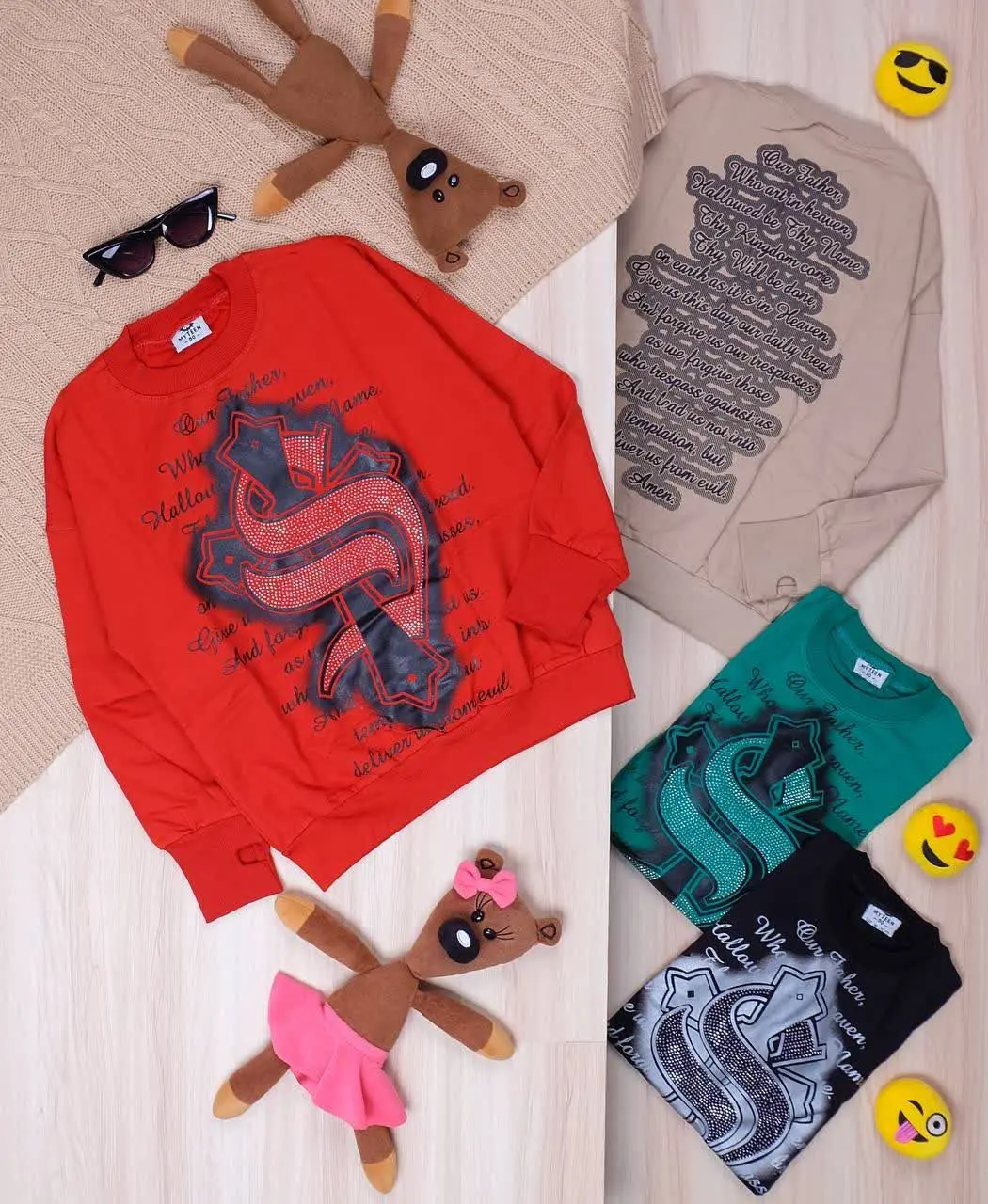 👫بلوز تک پسرانه چاپ SR نگینی👫
