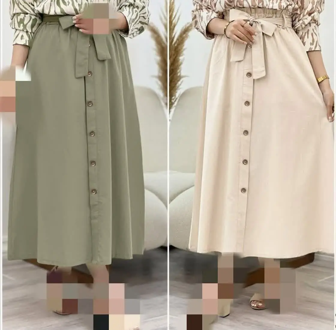 👚نام: دامن لنین ویدا 🎐
