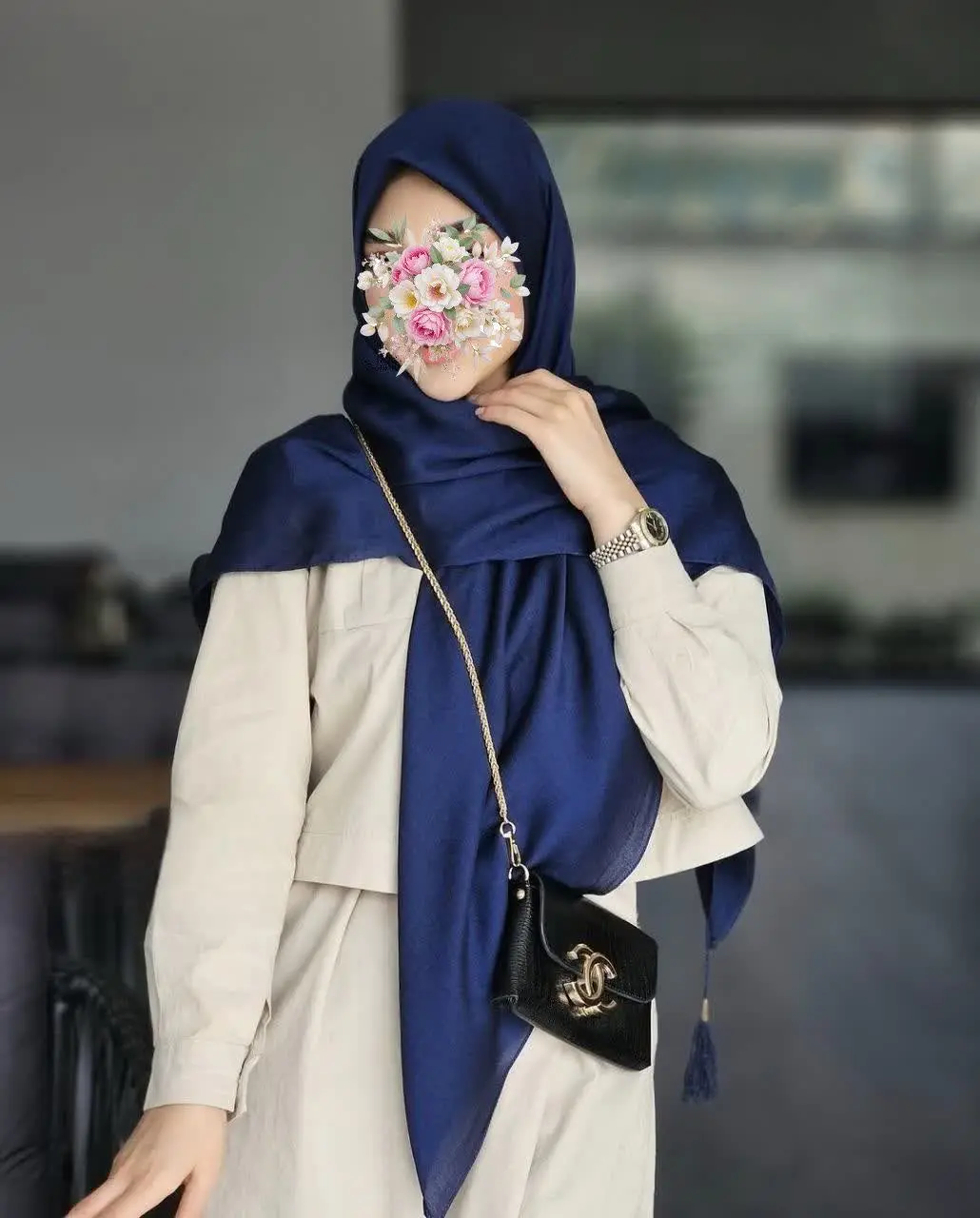 روسری کریستال مجلسی🌱🌸