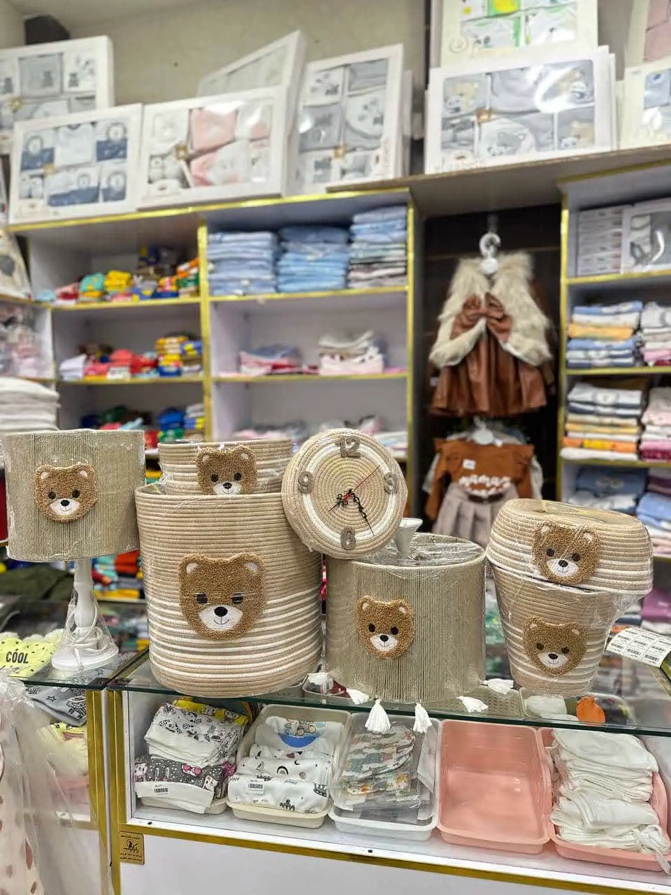 ست اکسسوری قیطان طرح تدی نوزادی و کودک کد ۶۱۰۰۰۱ 
