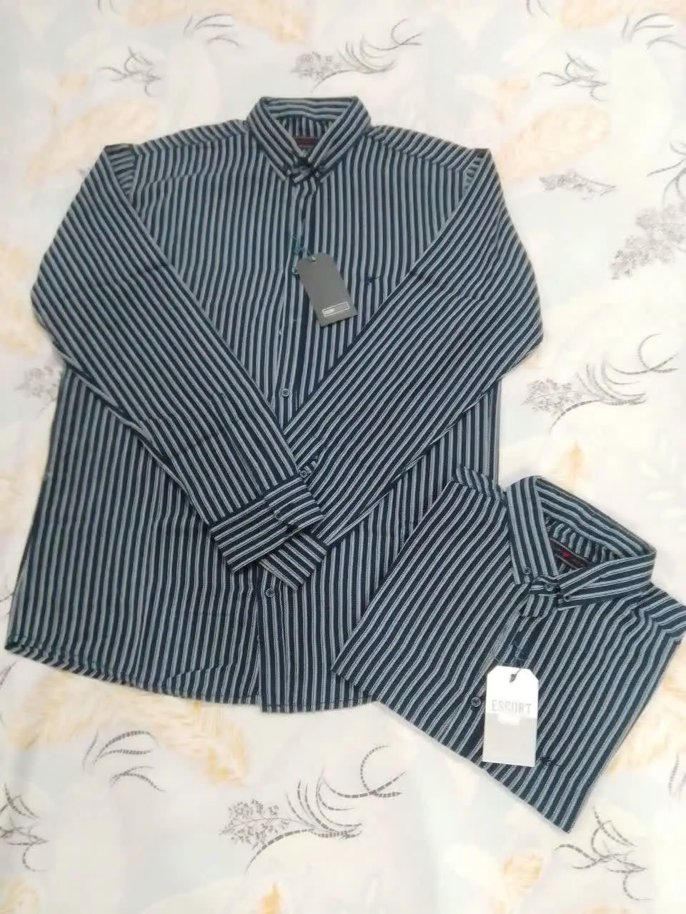 پیراهن آستین بلند اسلپ راه راه
