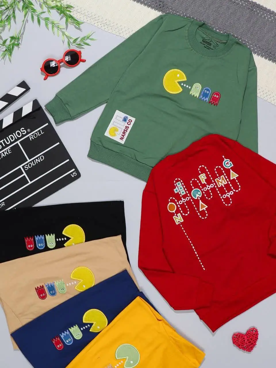 👫بلوز تک پسرانه گلدوزی خط خور👫