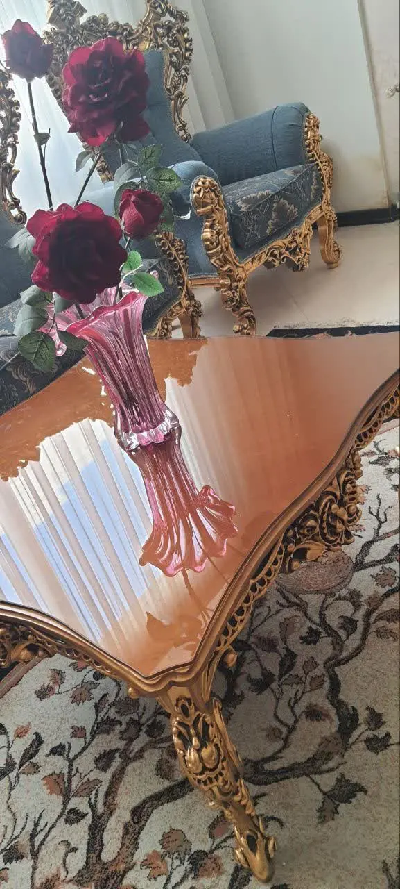 مبلمان ورق طلا۹نفره
