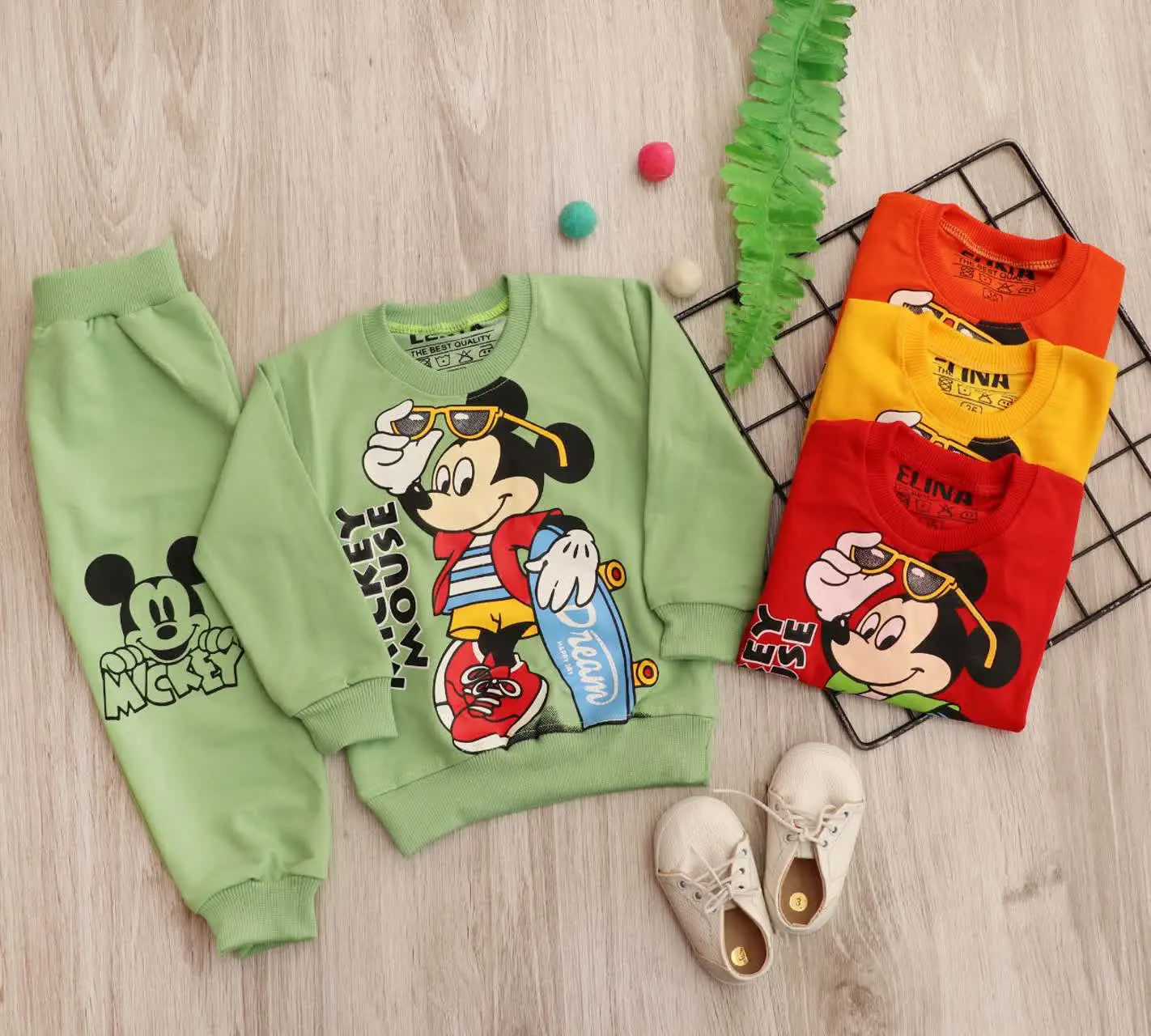 👚بلوز شلوار میکی موس
