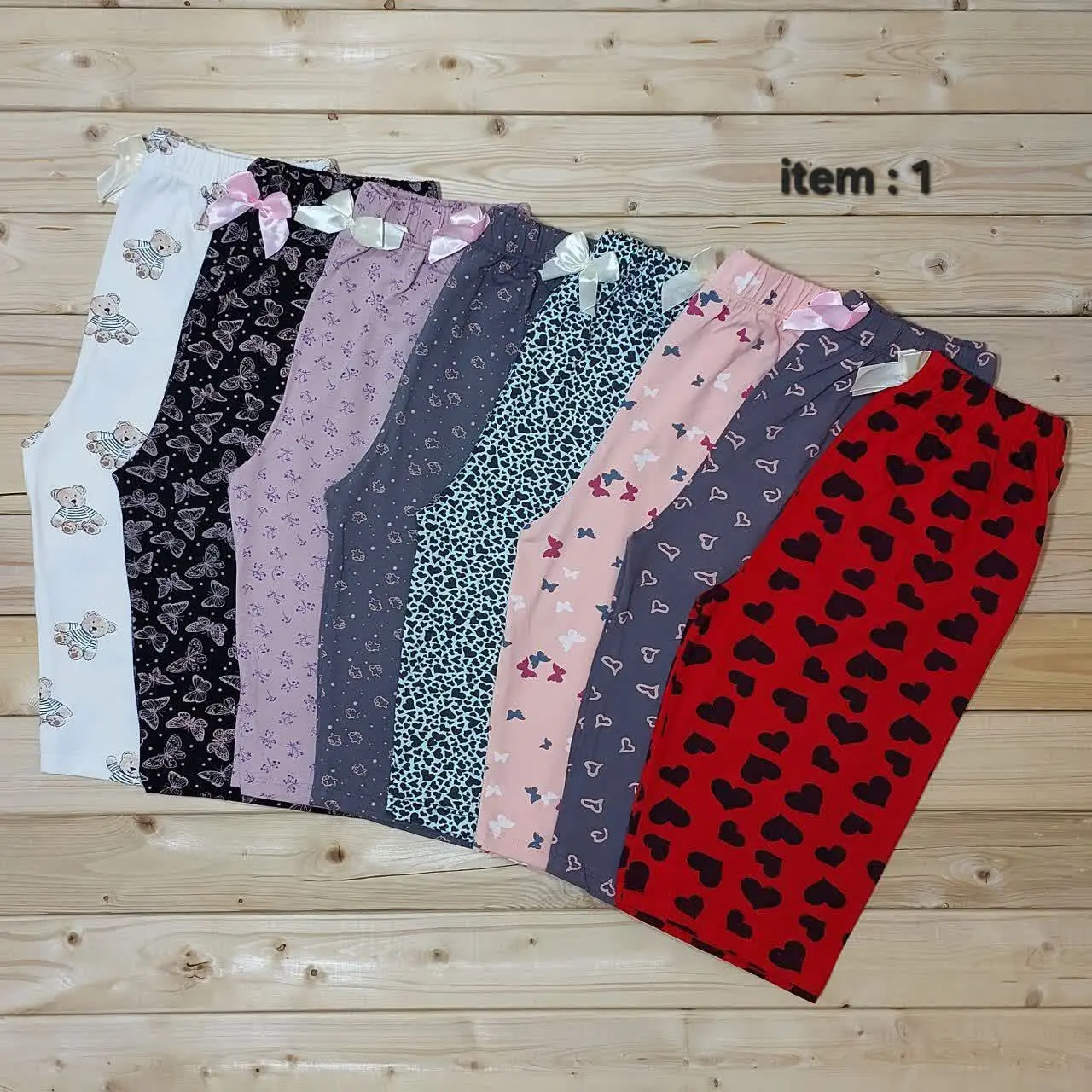 #شلوارک پنبه لاکرا 
