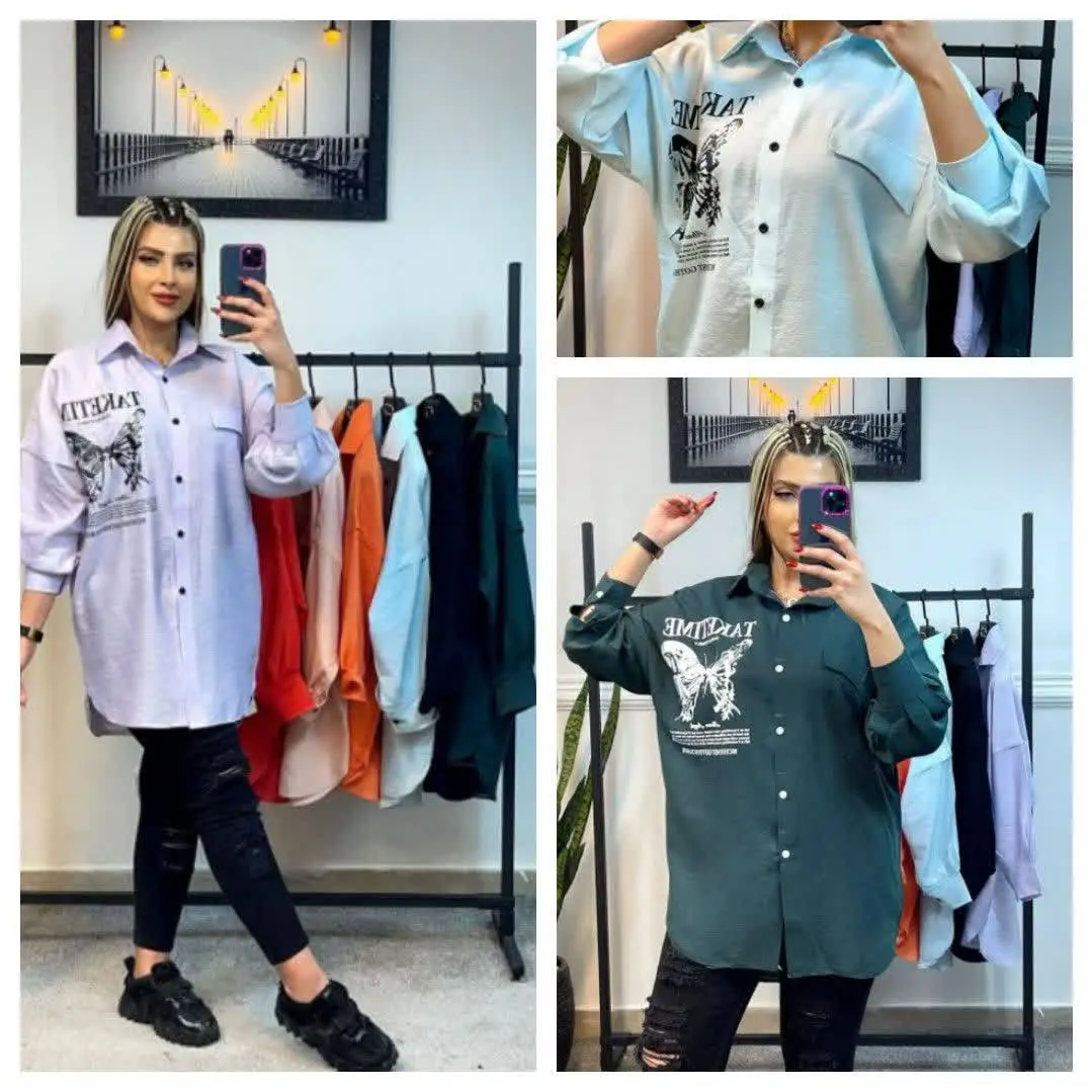 👚نام: شومیز مانتویی پروانه
