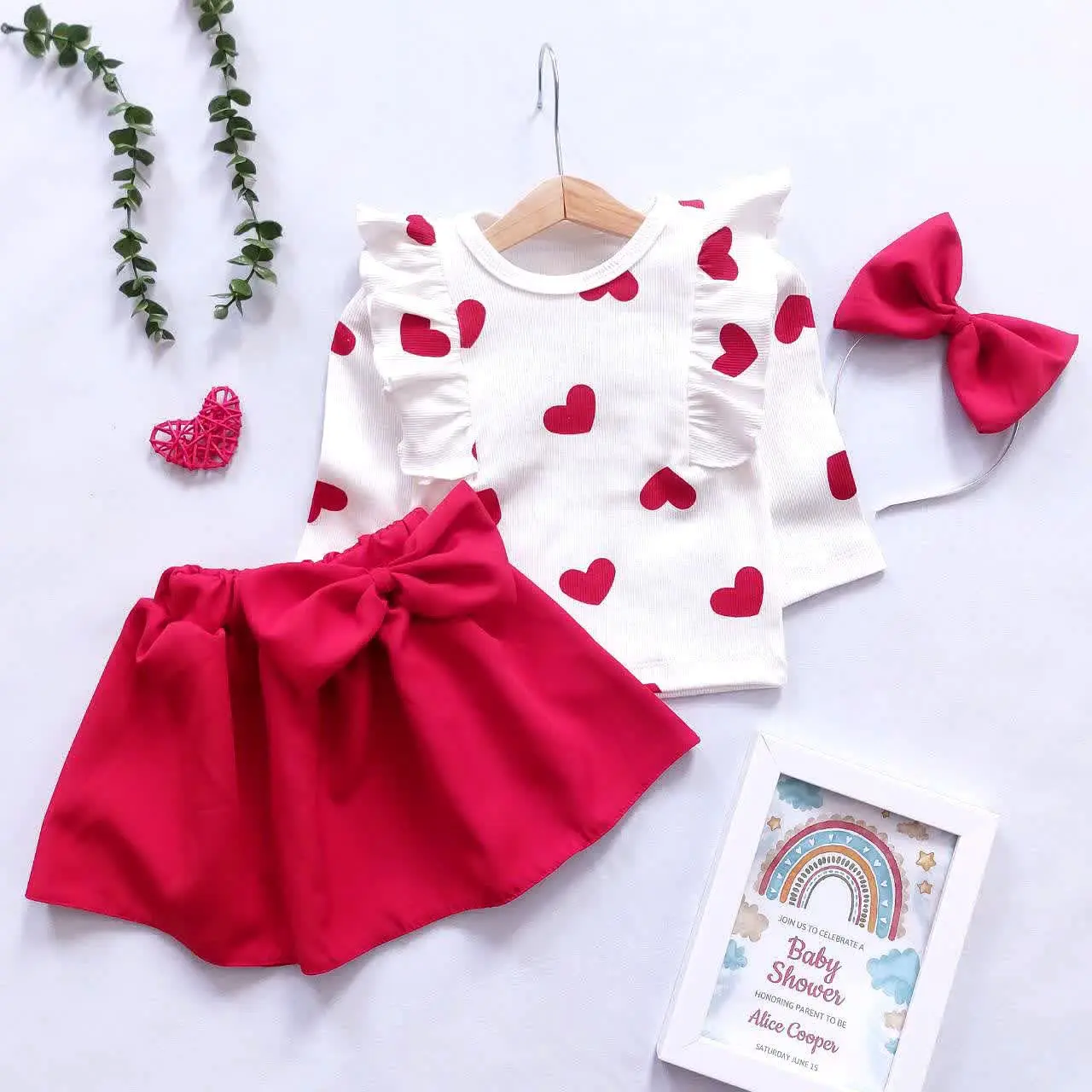 بلوز دامن قلبی و تل
