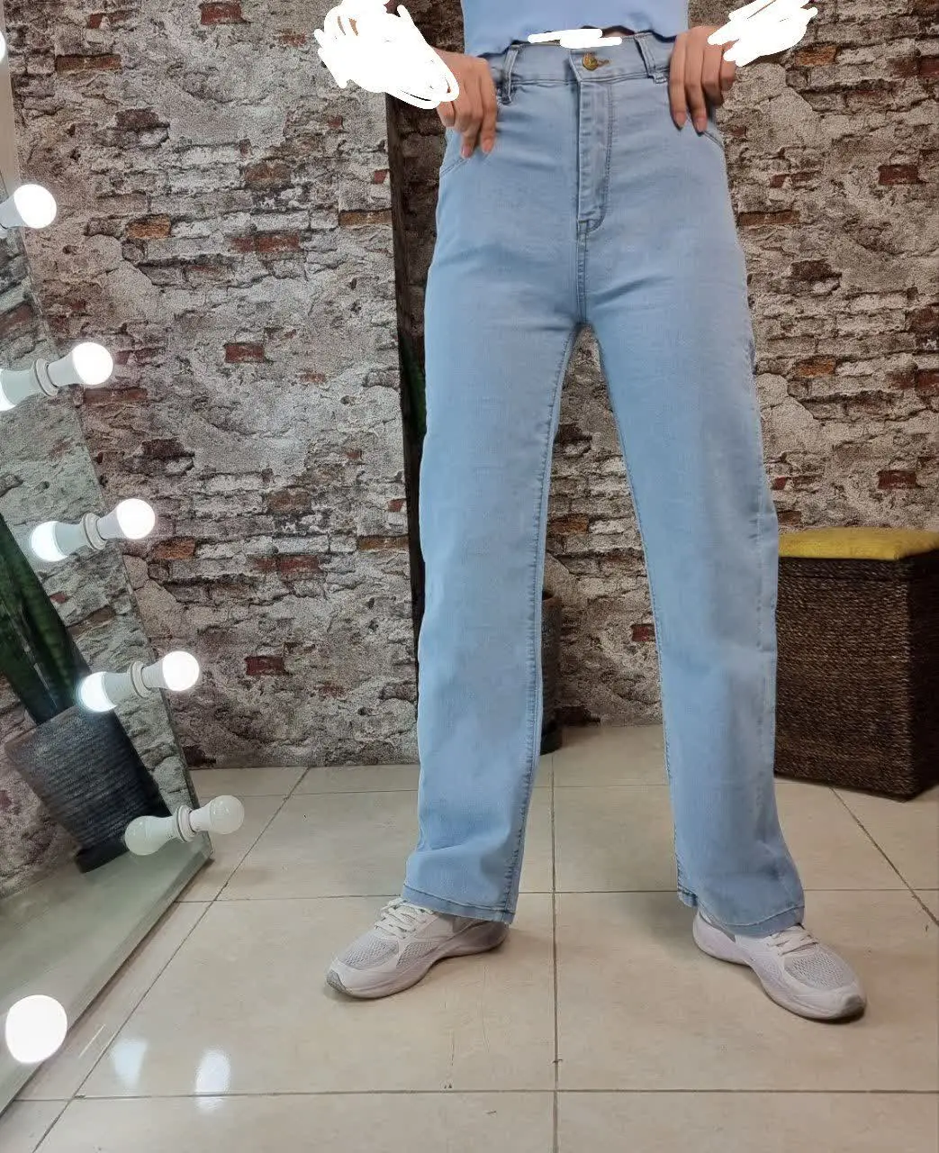 مدل واید با پارچه فول کش و رنگبندی آبی 
