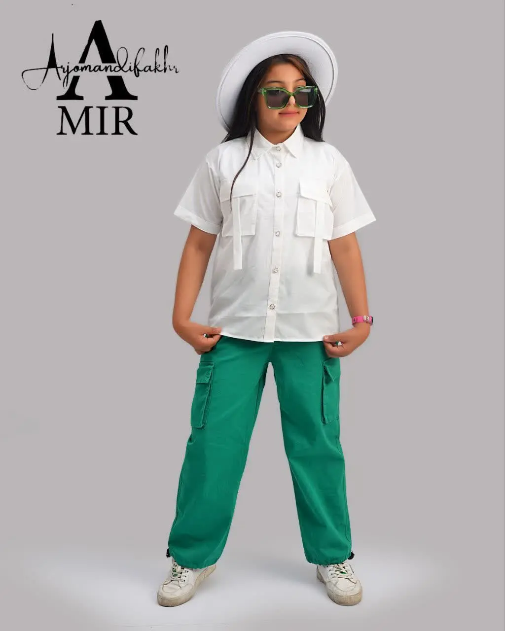 🍃 ست شومیز و شلوار دخترانه
