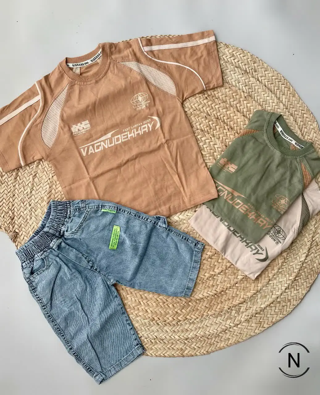 #تیشرت‌شلوارک‌پسرانه پنبه لی اعلا رگلان
