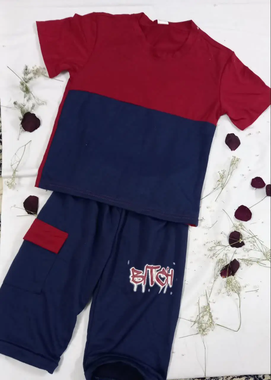 ست تیشرت و شلوارک پسرانه 
