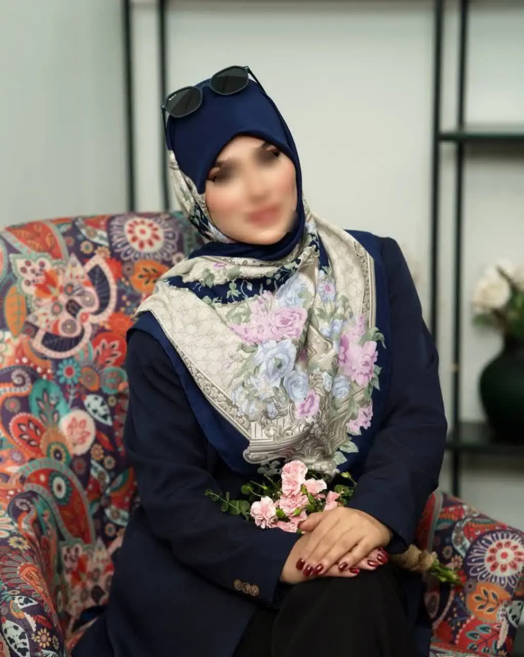 ▫️روسری وسط ساده نخی وال ترک😍