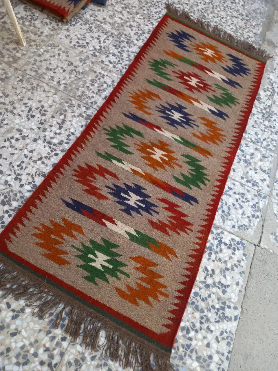 🌷گلیم پشمی دستبافت 
