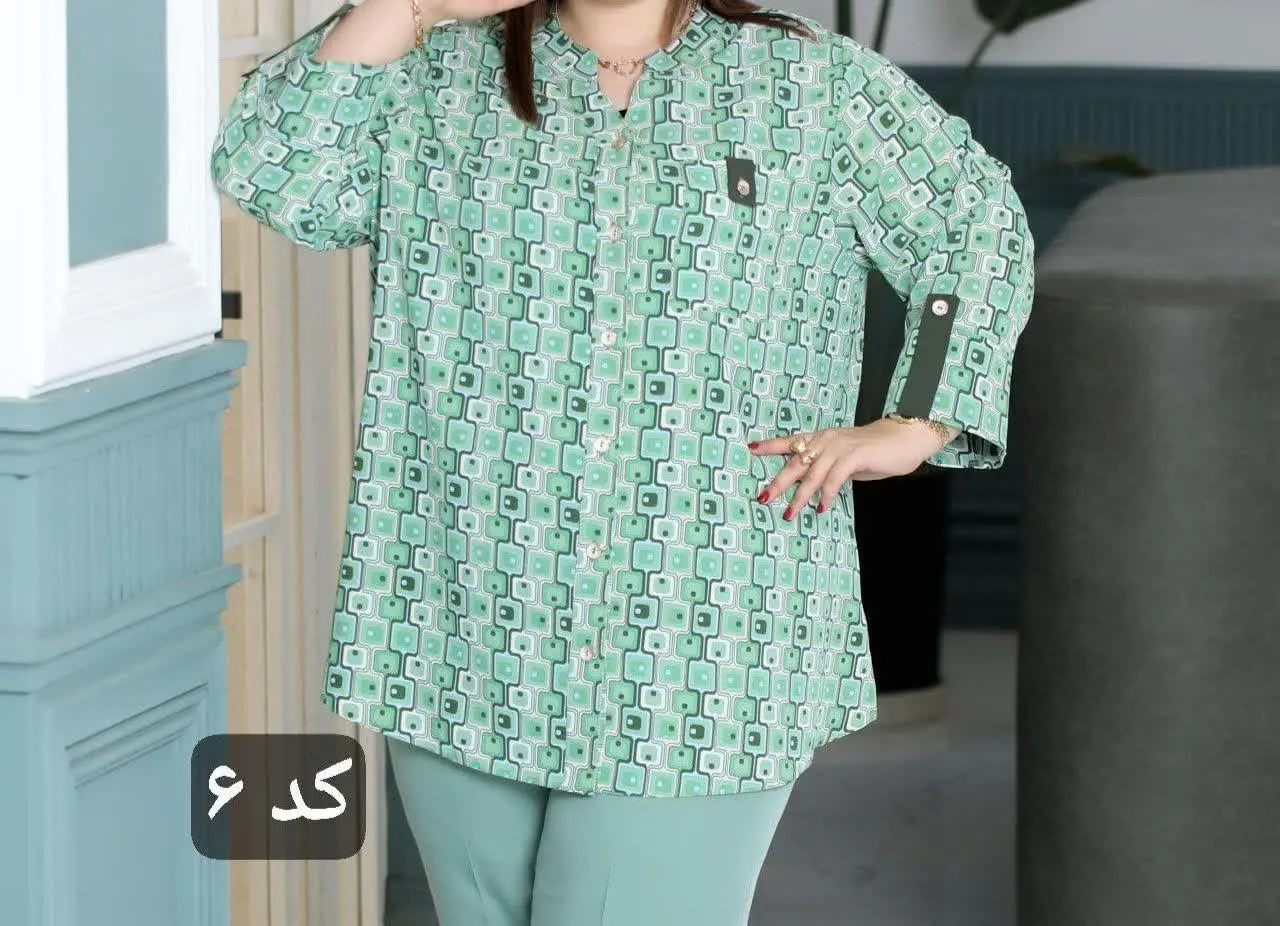 شومیز سایزبزرگ مدل مبینا ✨