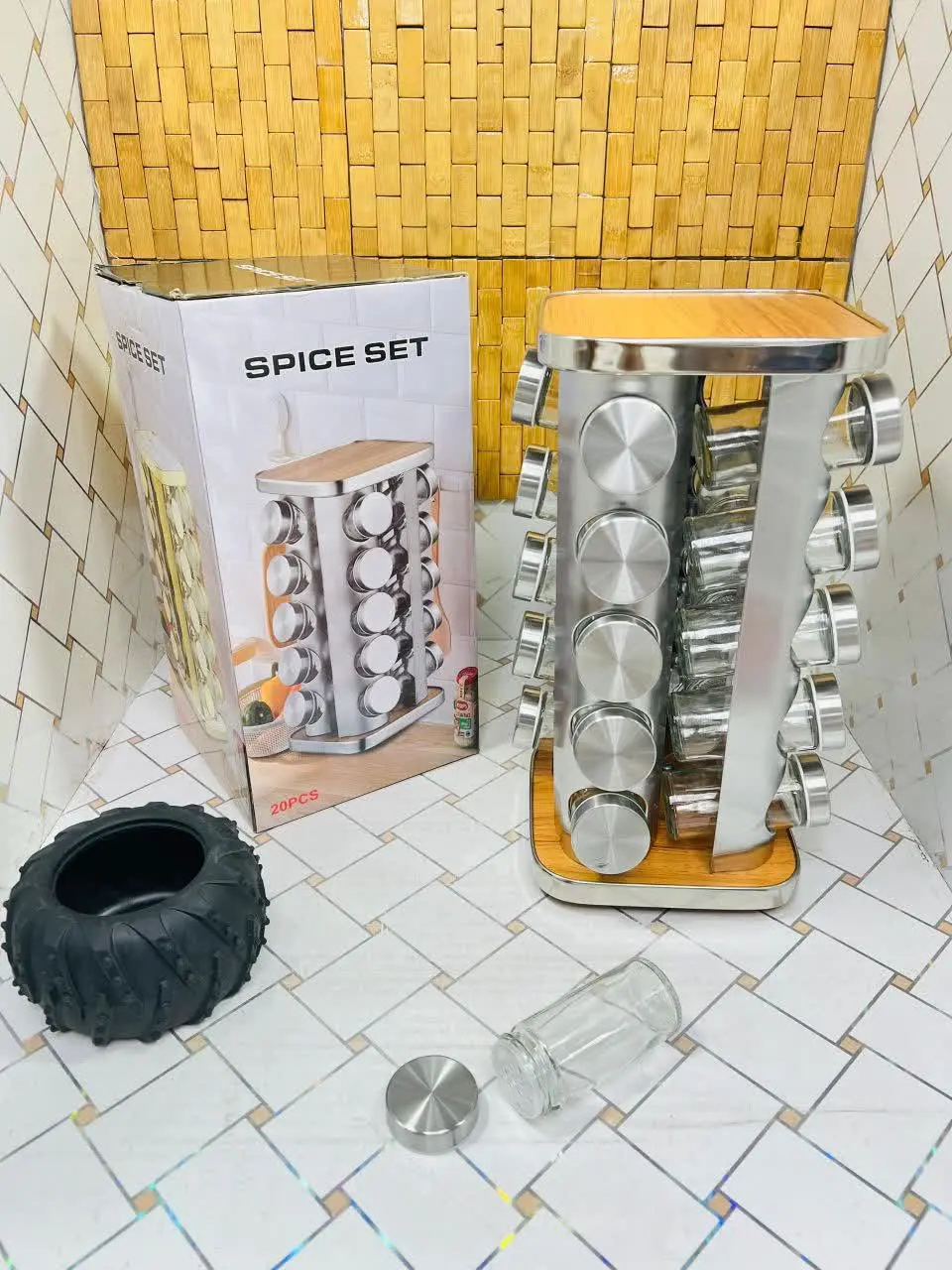 📌 جا ادویه ۲۰عددی چرخشی
