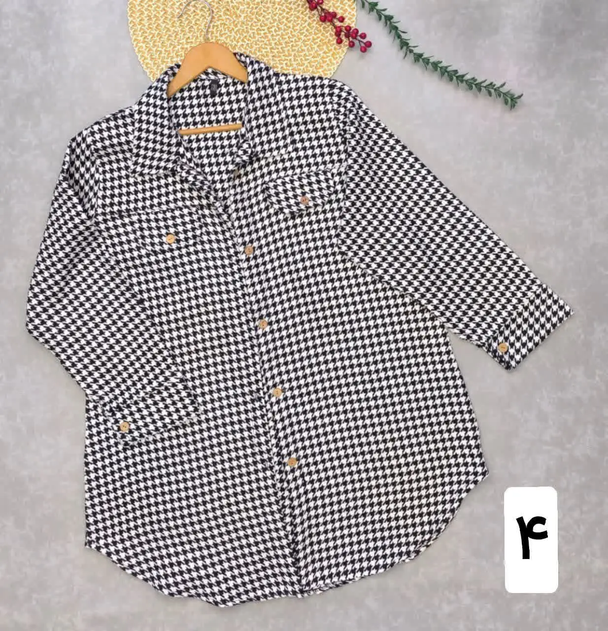 ✅ شکت پشمی ریز پیچازی