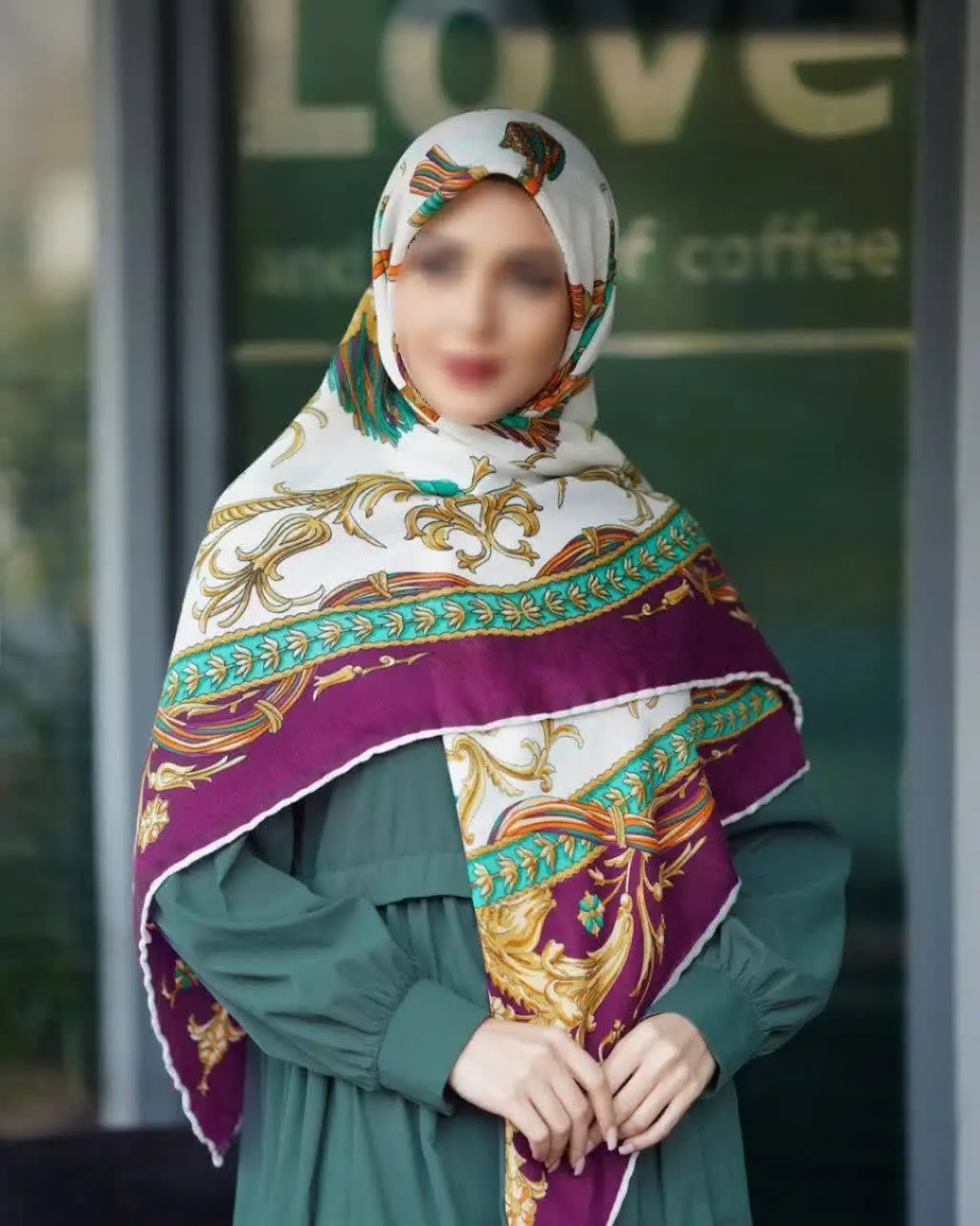 ▫️روسری نخی سیااسکارف