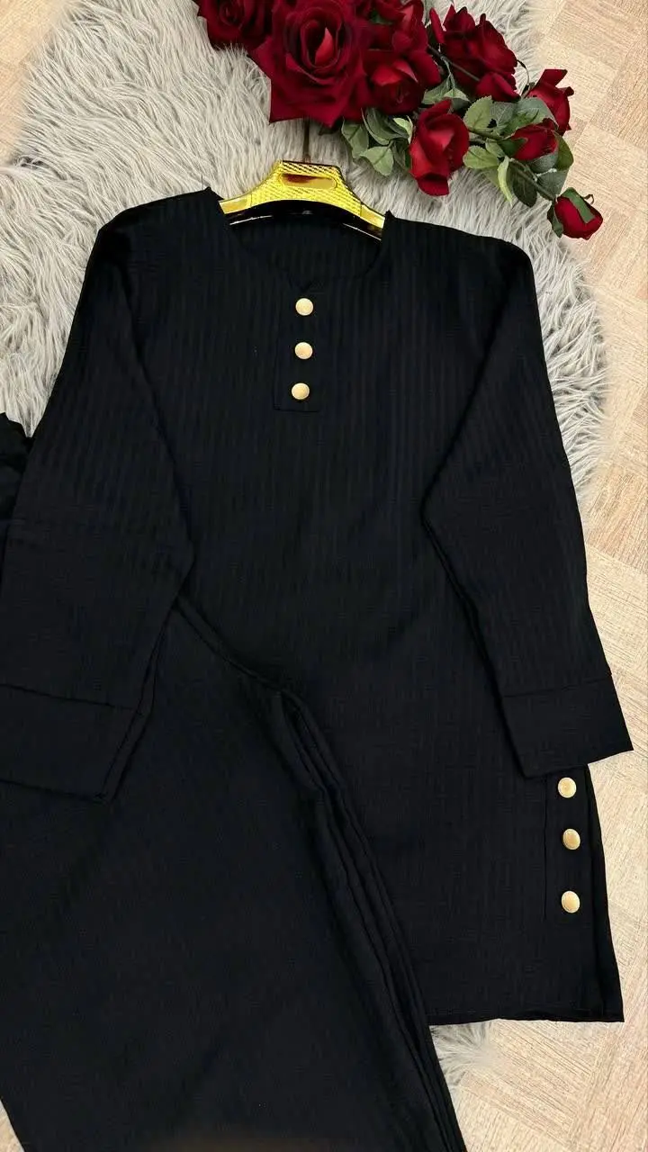 🔴نام: ست تونیک و شلوار محرمی بغل دکمه
