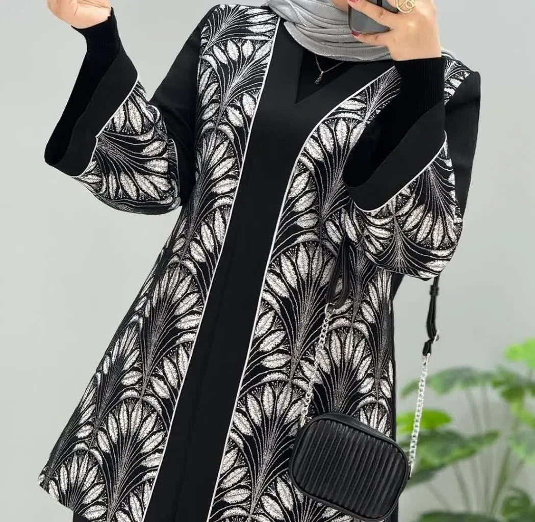 ☀️نام: کت مزونی طرح برگ
