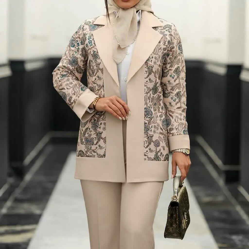 🌷نام: ست مانتو شلوار هازال 
