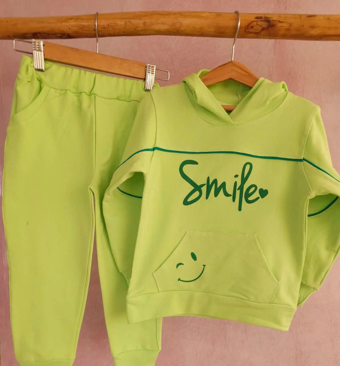 🔮هودی شلوار اسپرت طرح smile🔮