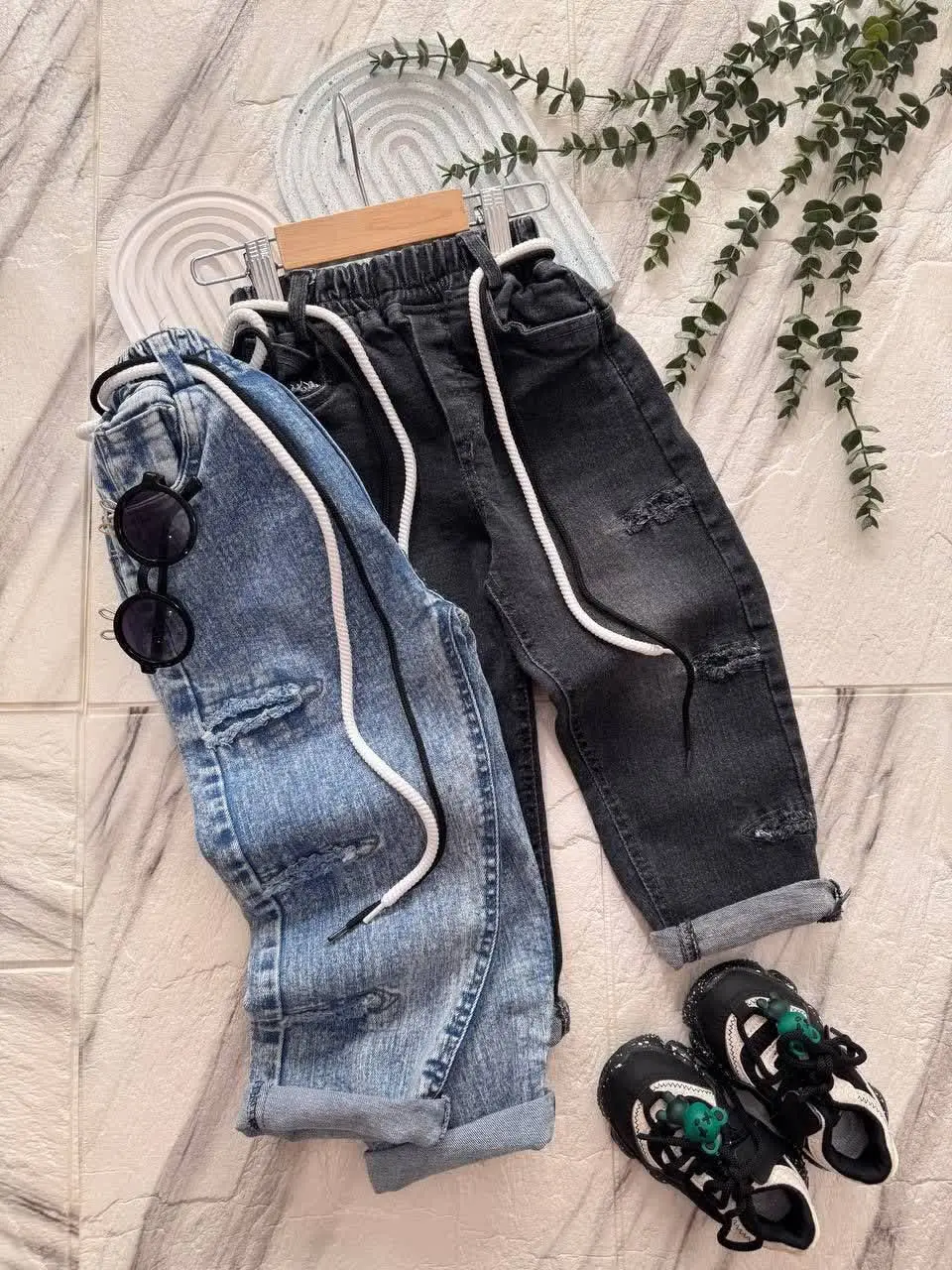 🌼شلوار جین اسپرت مام استایل