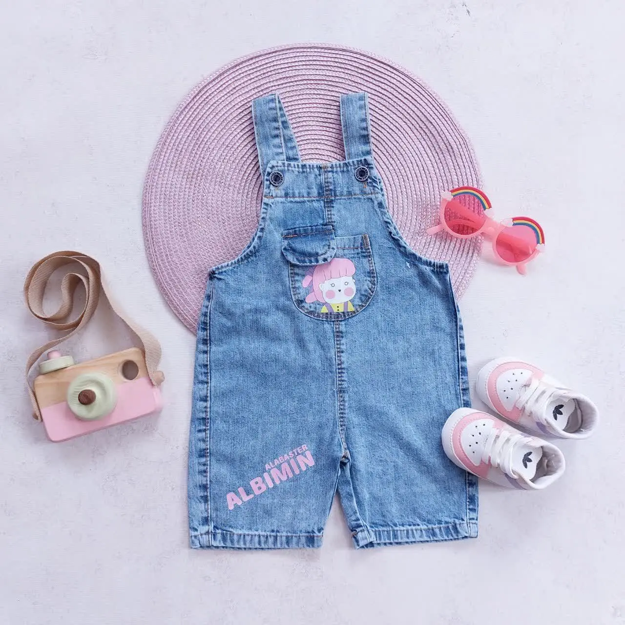 بیلر جین شلوارکی بال فرشته
