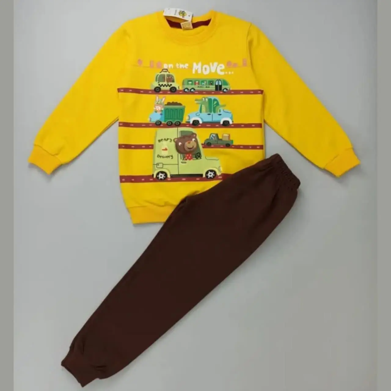 ❄🍂 ست بلوز و شلوار پسرانه ط...