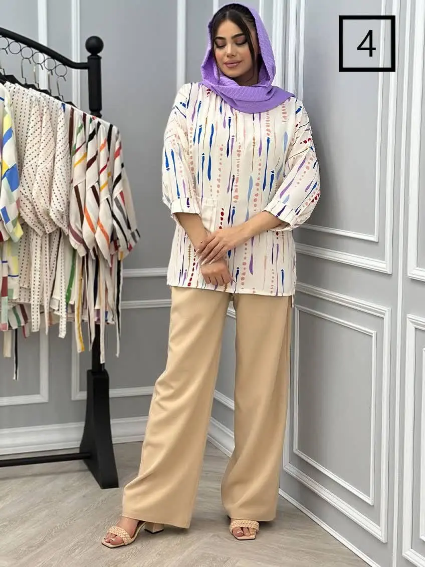 🌼تونیک رنگی تک جیب
