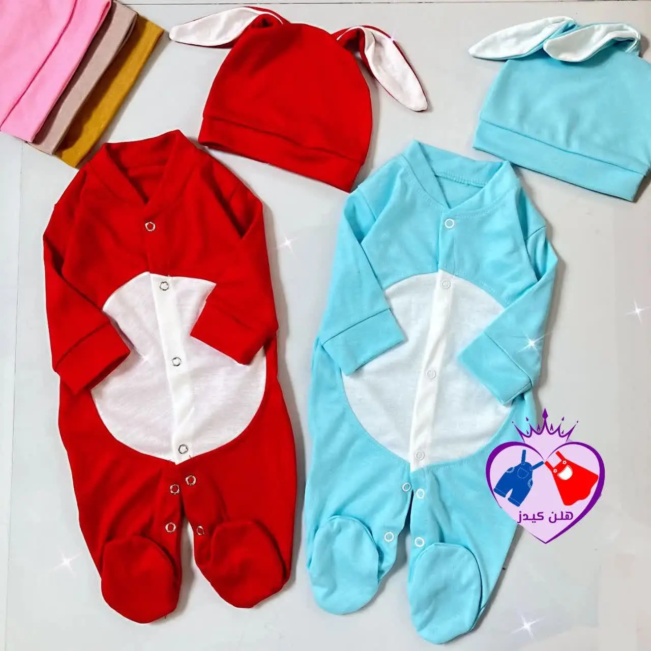 سرهمی و کلاه خرگوشی پوم دار🐰
