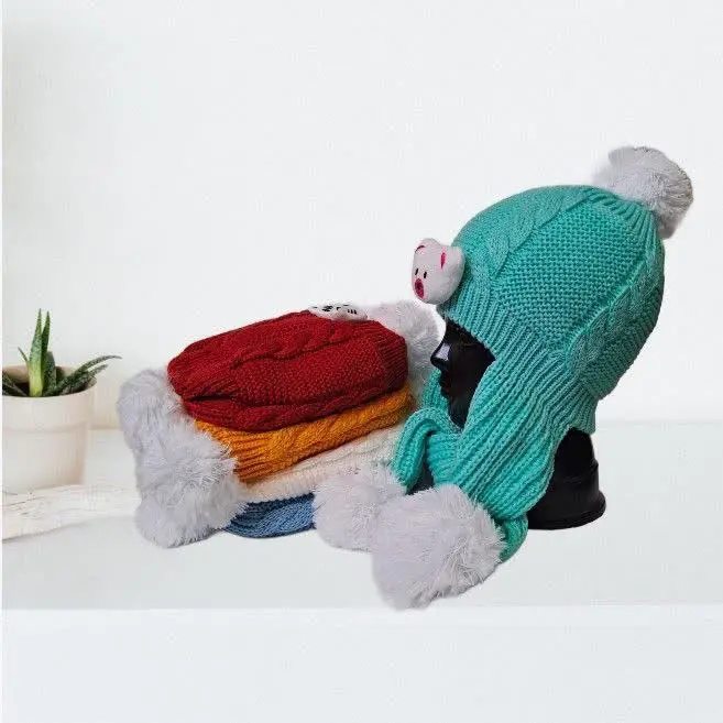 🐝کلاه شال آکریلیک سرخود نقلی