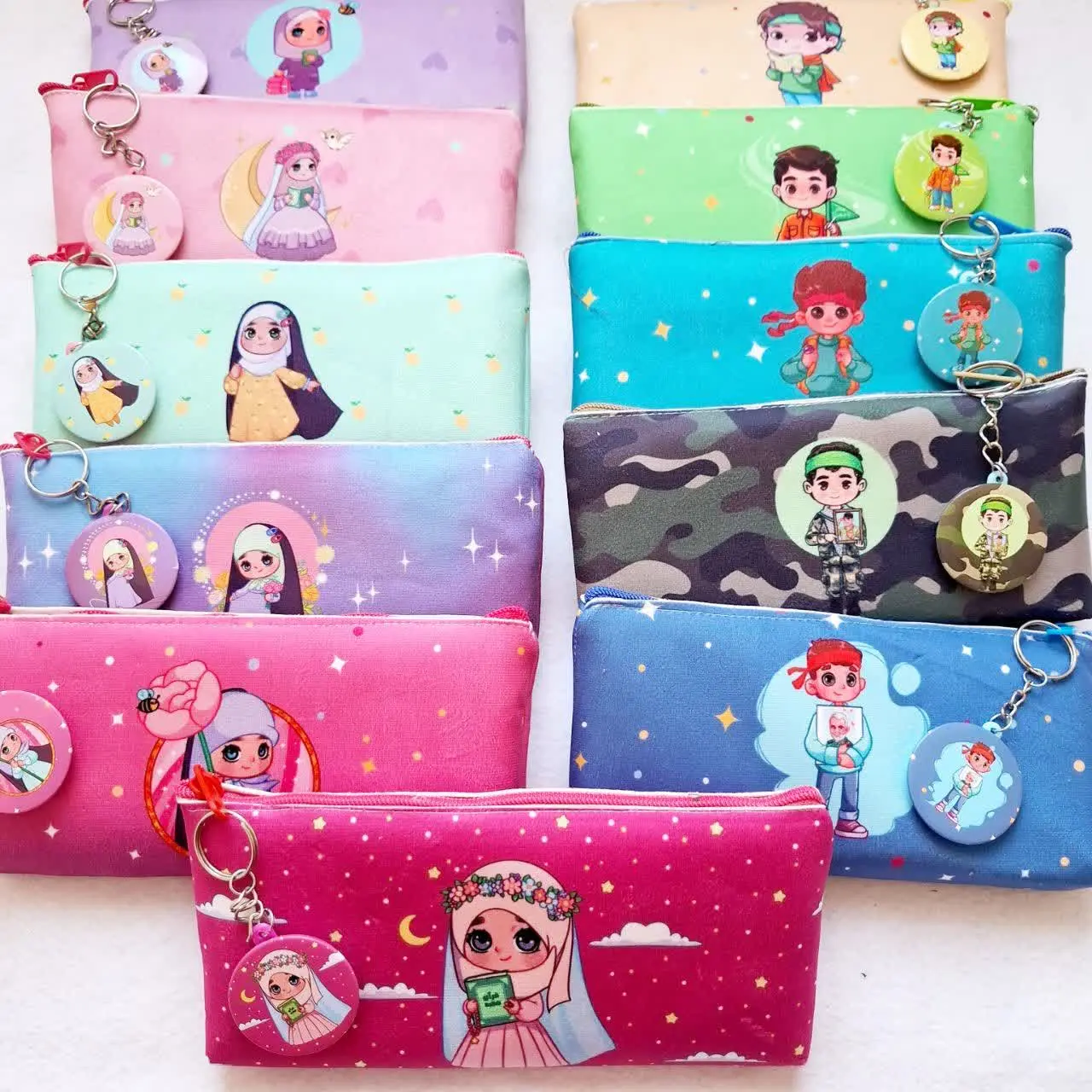 ♥️ ست جا مدادی+جاکلیدی پیکسلی🌱