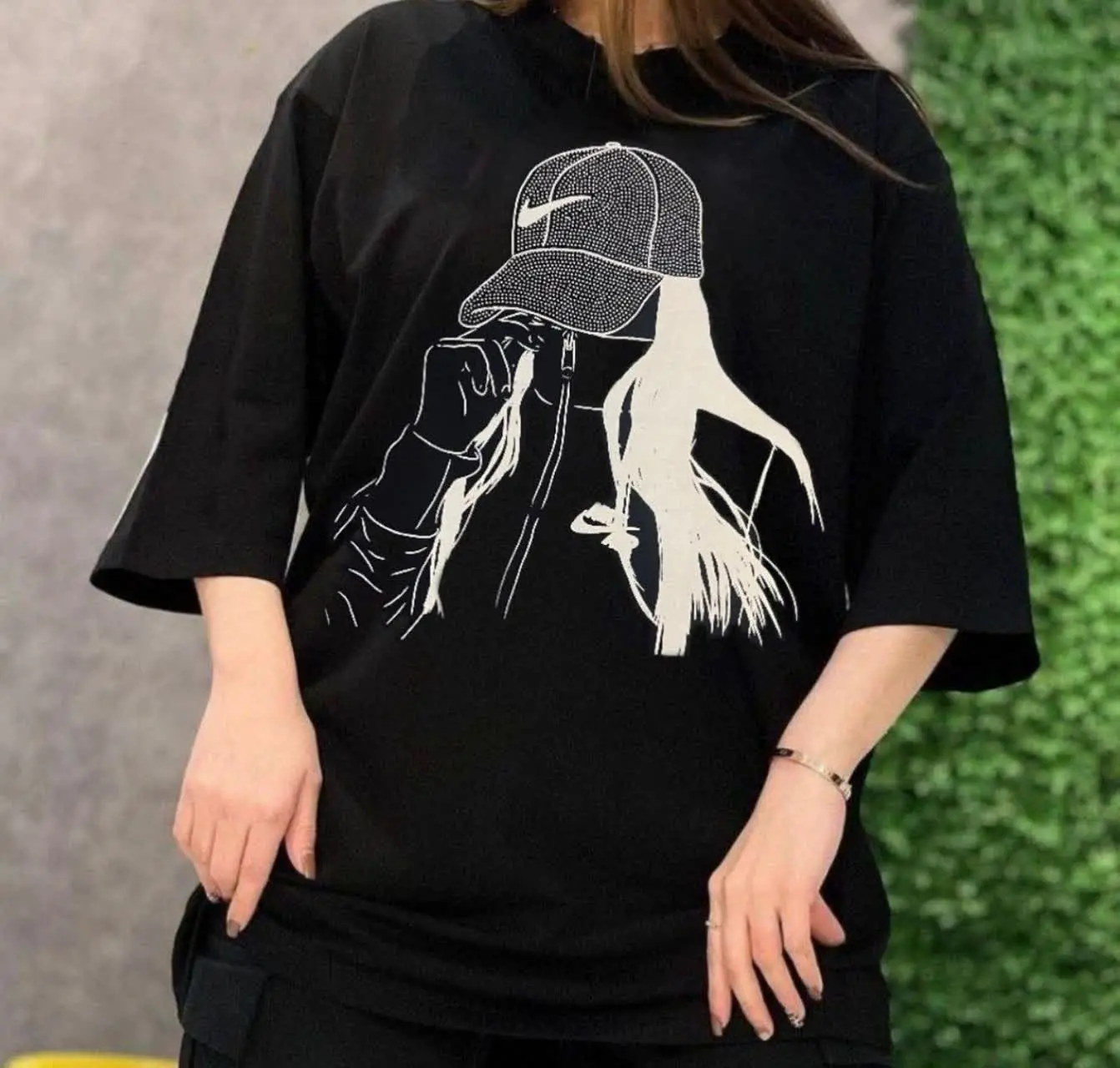 تیشرت لانگ کلاه نایک