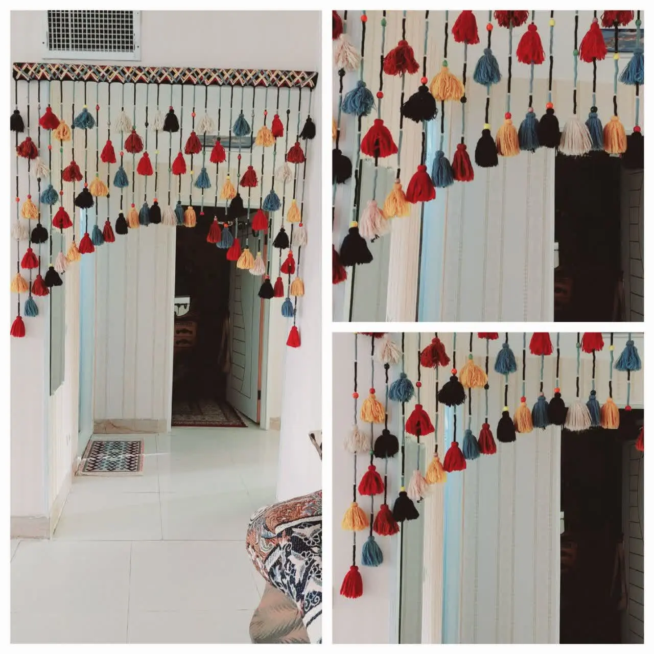 پرده سنتی شیک کار دست