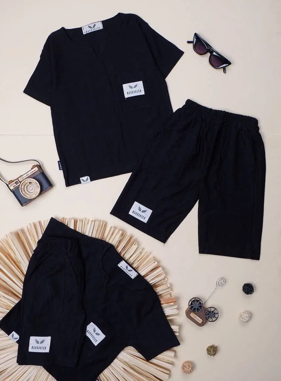 👕نام: #تیشرت شلوارک بیسکویتی پسرانه 
