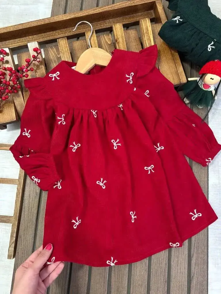 پیراهن پاپیون گلدوزی (یلدایی)