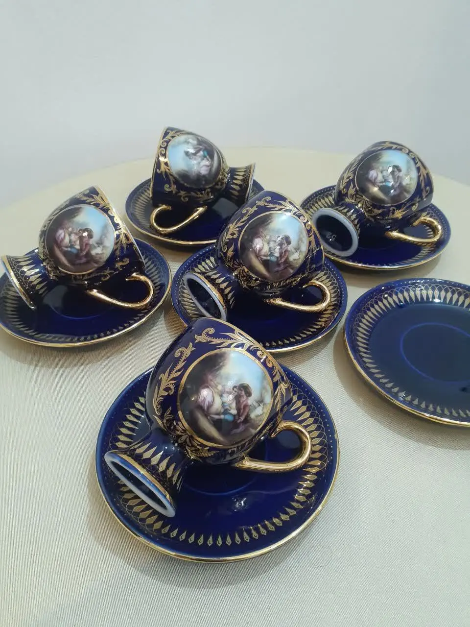 فنجون نلبکی سرمه‌ای
