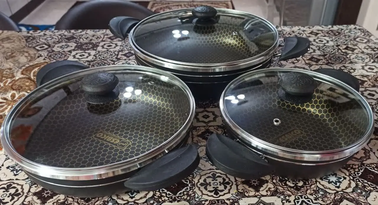 سه تابه گرانیتی داخل زنبوری اسبیکو
