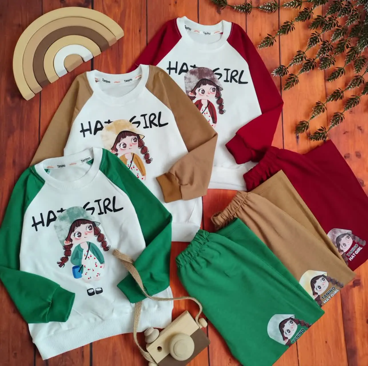 😍ست بلوز و شلوار دختر رنگی،...