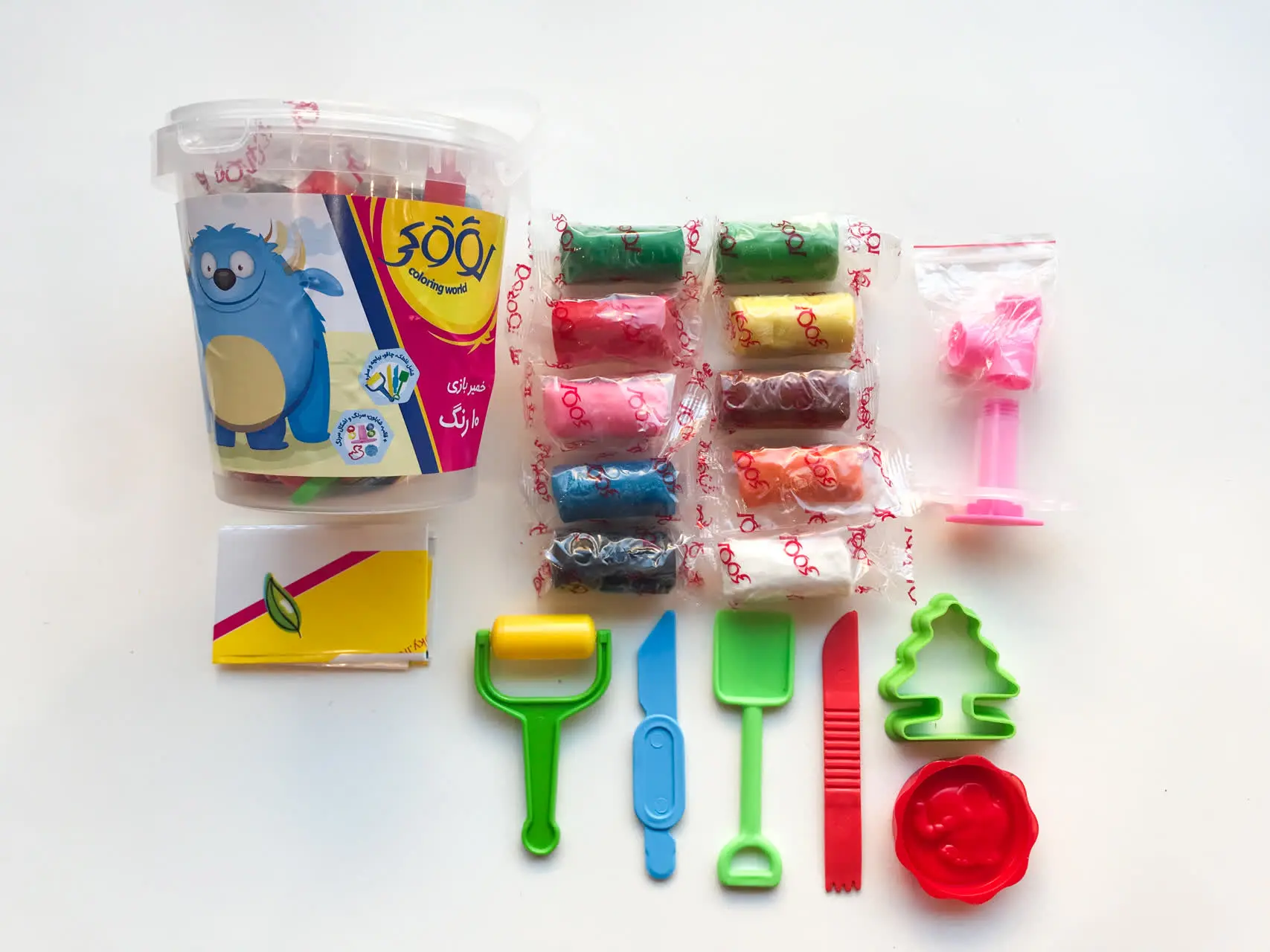 خمیر بازی ۱۰ رنگ سطلی برند پالمو 😍
