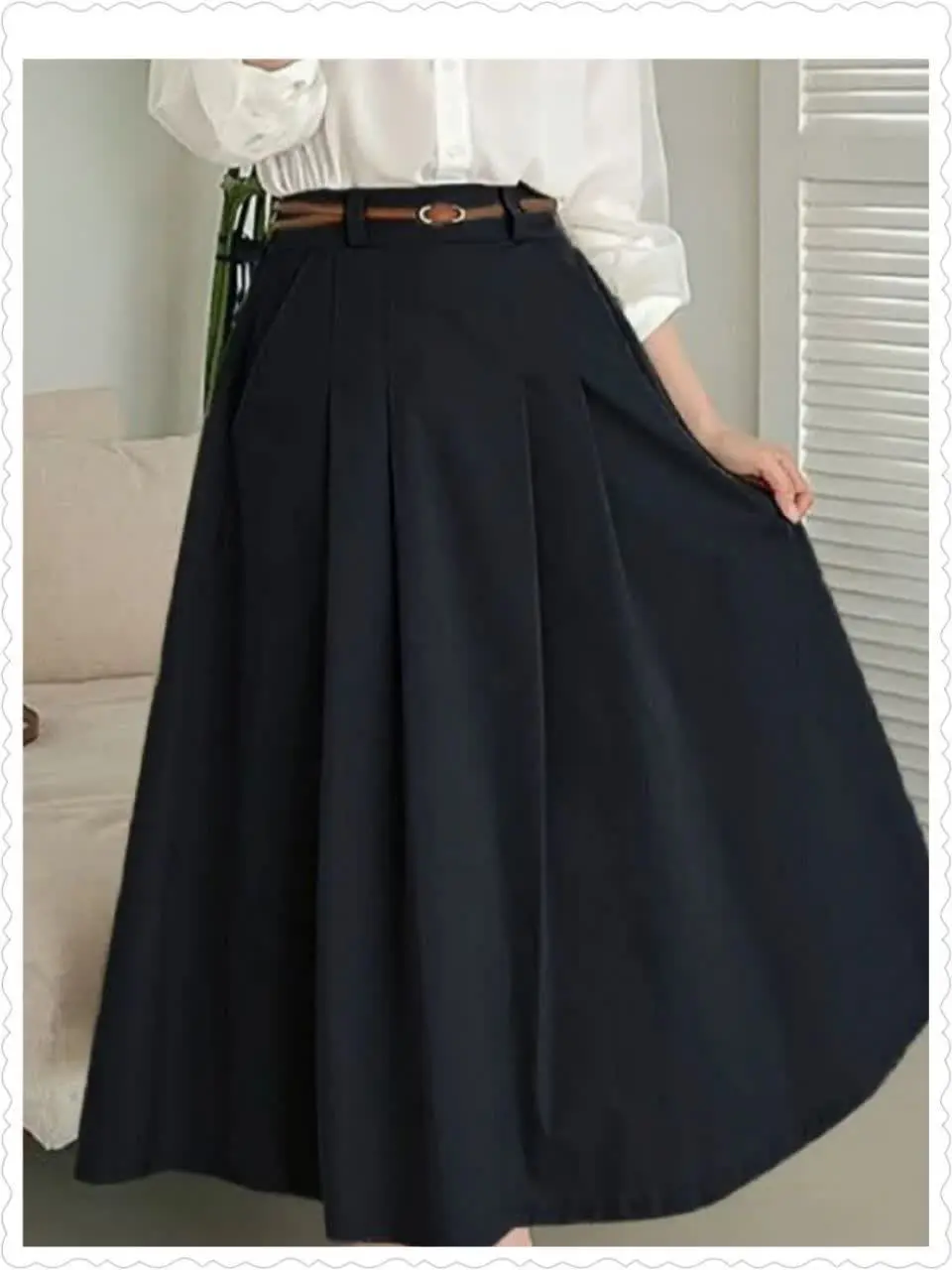 دامن #بلند #لینن 
