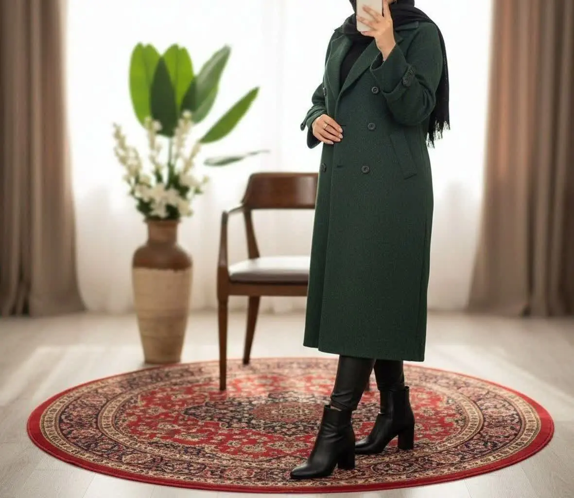 💎 رنگ بندی: سبز - کرم