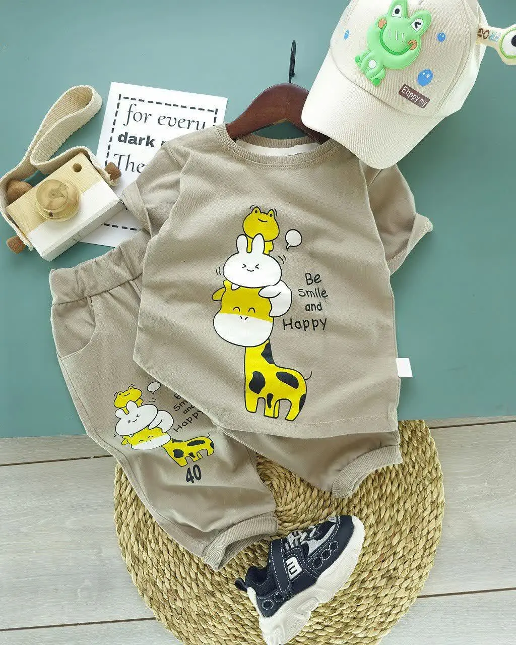 |تیشرت شلوارک راحتی زرافه.. 🦒|
