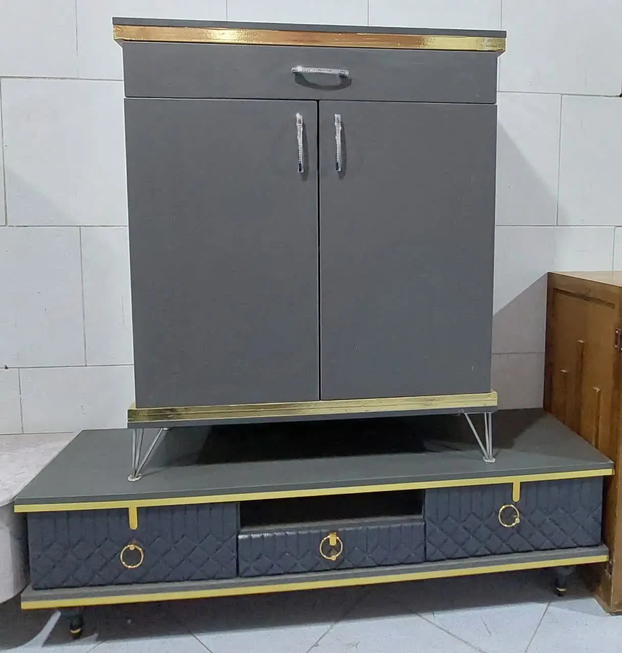 میز تلویزیون و جاکفشی ست